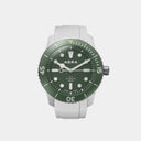 AERA D-1 Forest green dial automatic dive watch, 44mm, front view