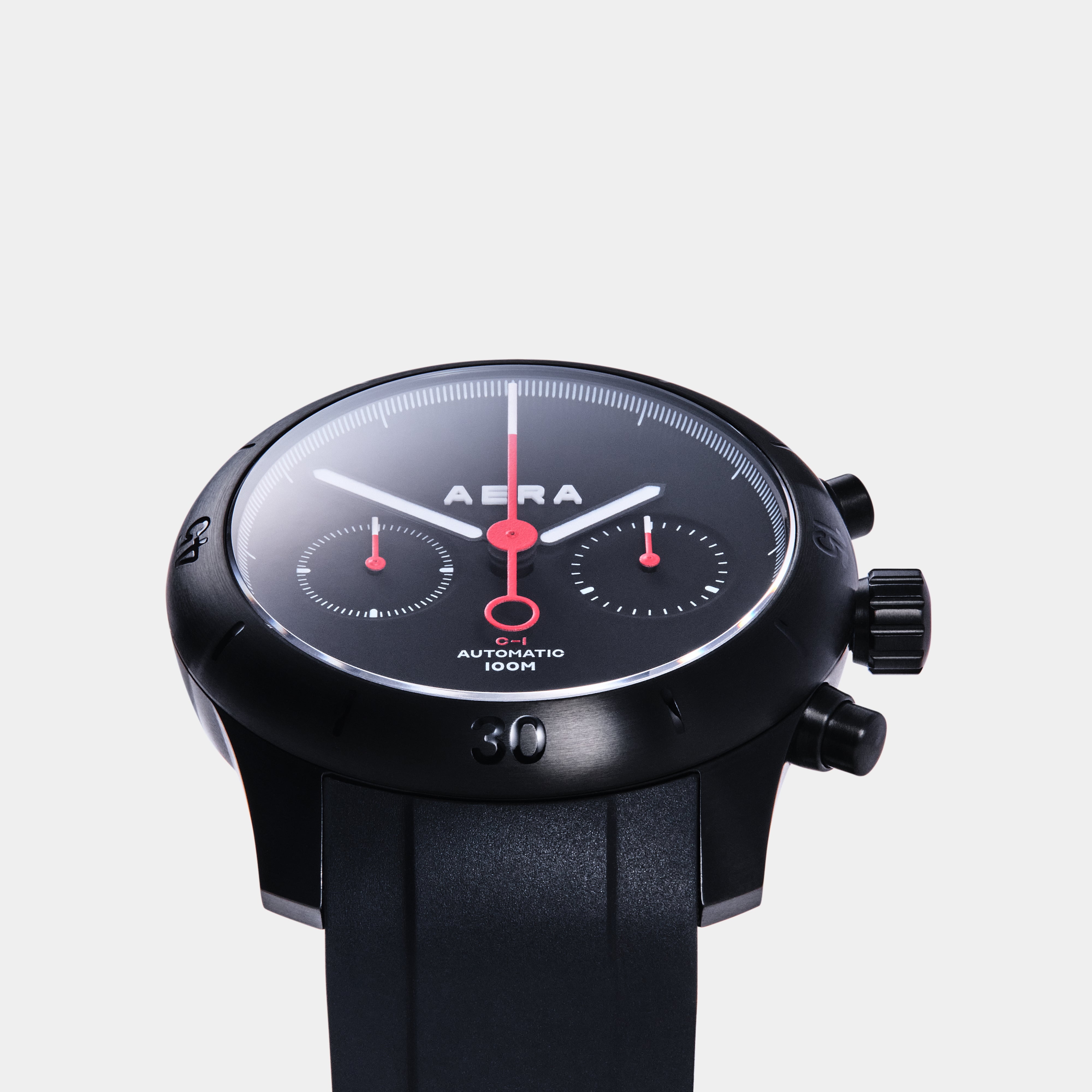 C-1 Shadow | Black PVD Swiss Chronograph, 42mm | AERA – AERA