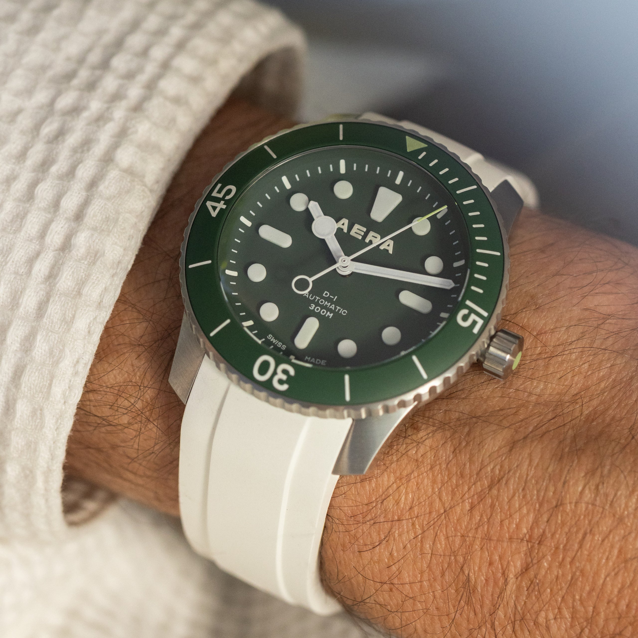 D-1 Forest | Green Dial Swiss Automatic Diver, 300m | AERA – AERA