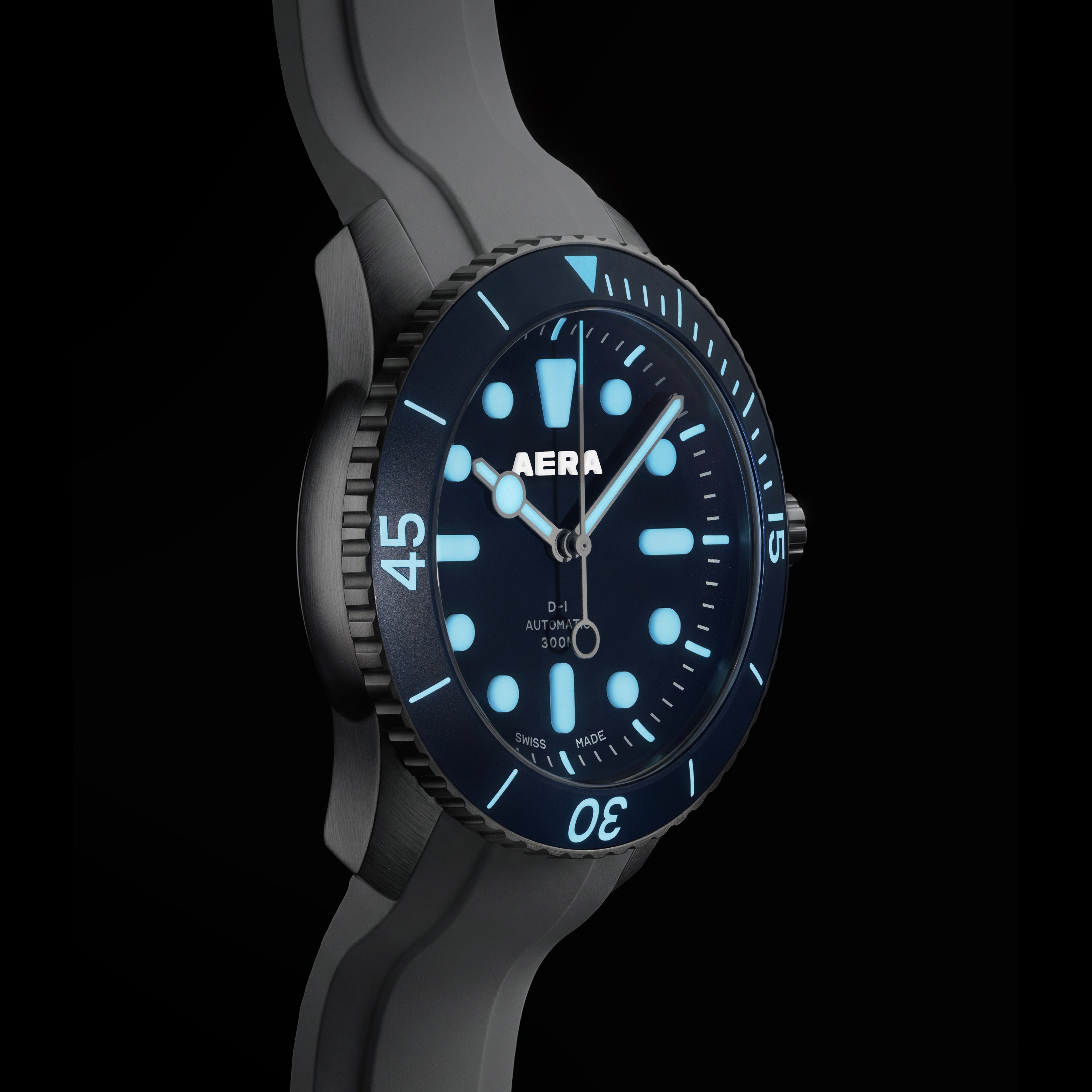 D-1 Ocean | Blue Dial Swiss Automatic Diver, 300m | AERA – AERA