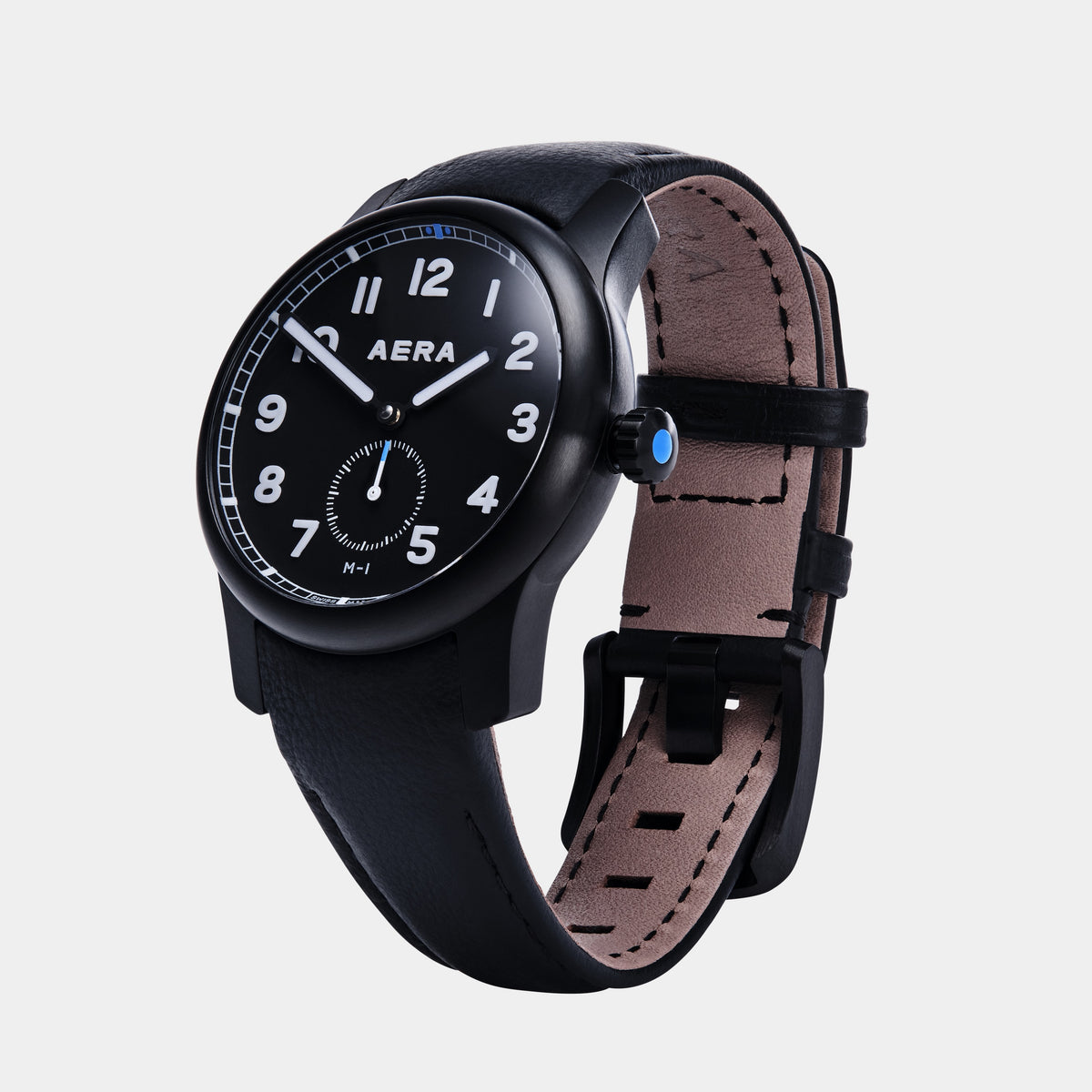 M-1 Blackbird | Black PVD Swiss Field Watch, 39mm | AERA – AERA Instruments