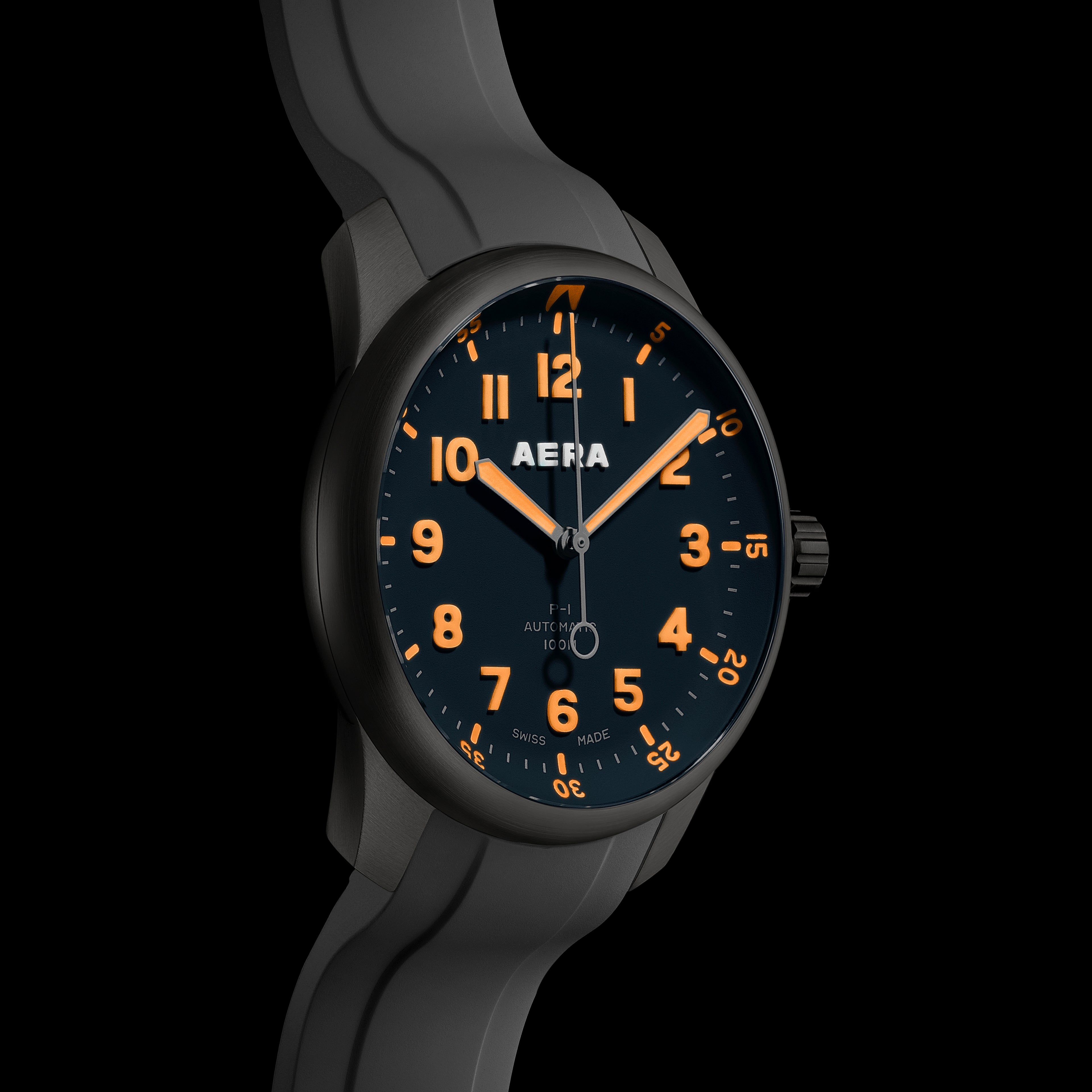 P-1 Air Force | Grey-Blue Swiss Automatic Pilot, 43mm | AERA